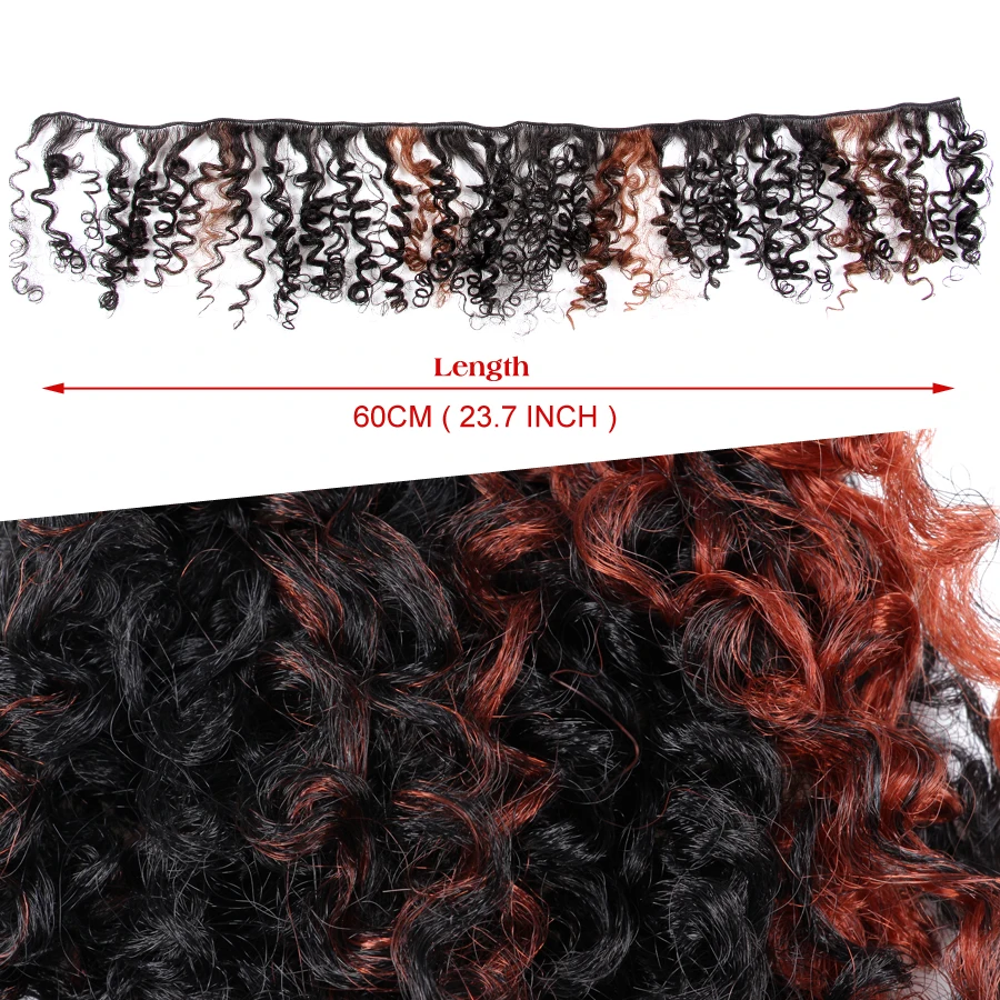 Alileader афро кудрявый вьющиеся синтетический ткань 6 шт./лот bloom Curl черные короткие