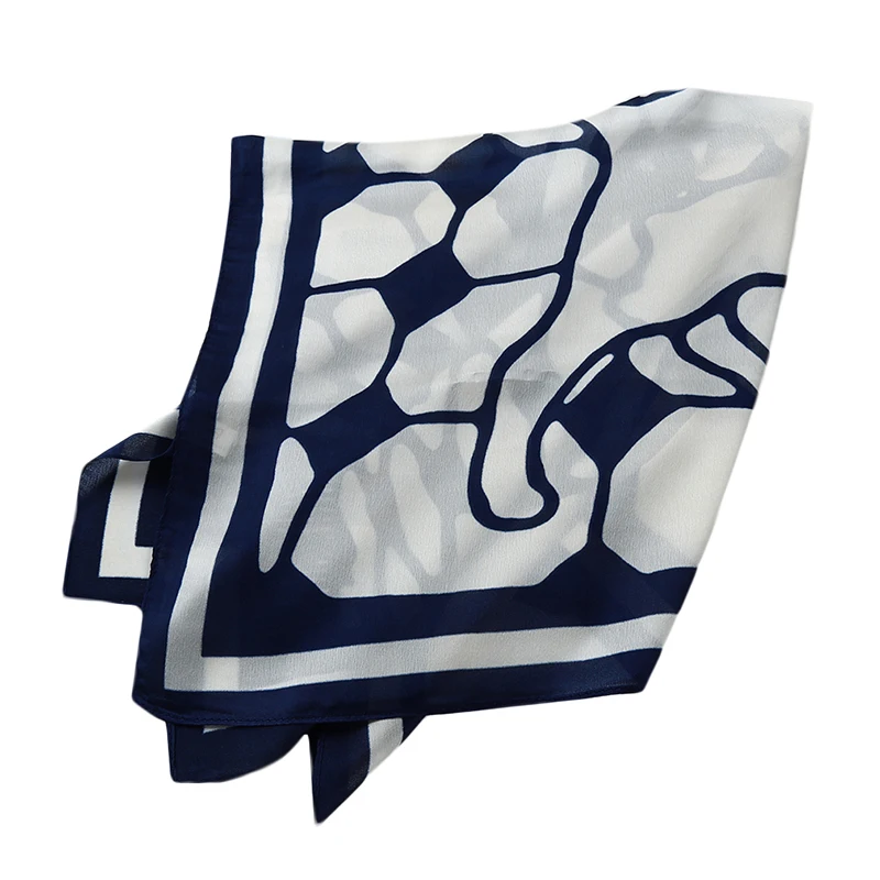 

Hot Sale Square Scarf Hair Tie Band For Business Women Elegant Small Vintage Skinny Retro Head Neck Silk Scarf 2021 New