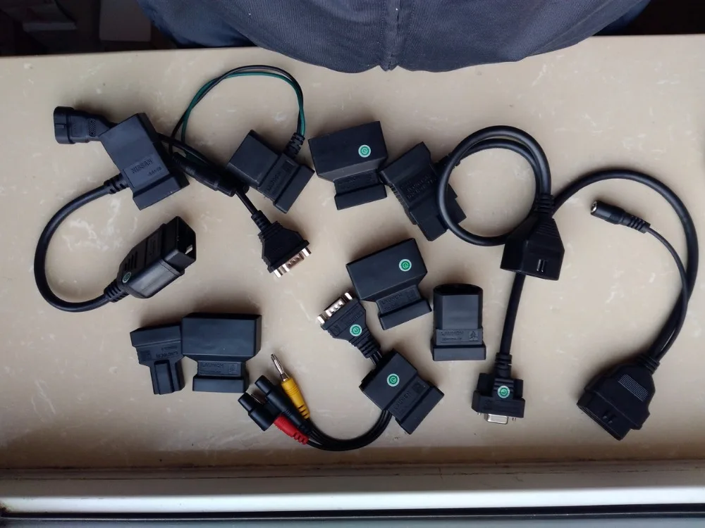 100% Original for Launch x431 PRO All Full sets of Standared OBD II Adaptors Cables Cable OBD2 Connectors Connecter|original launch|obd 2launch |
