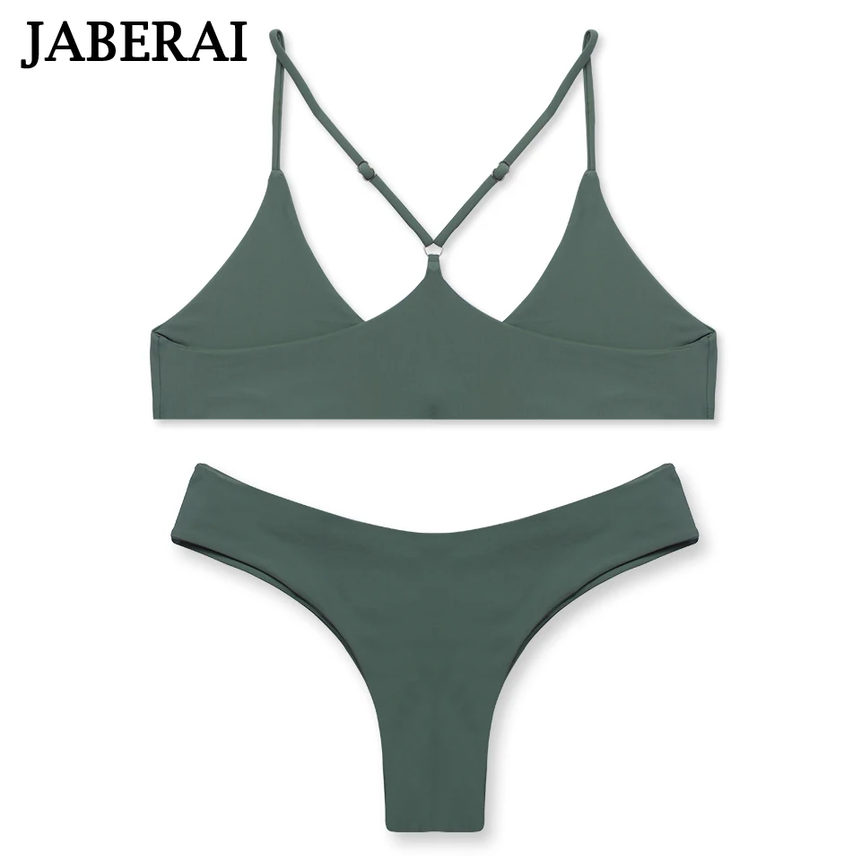 JABERAI Micro Bikini 2019 Solid Bather Swimwear Female Swimsuit Swimming Suit For Women Separate Woman |