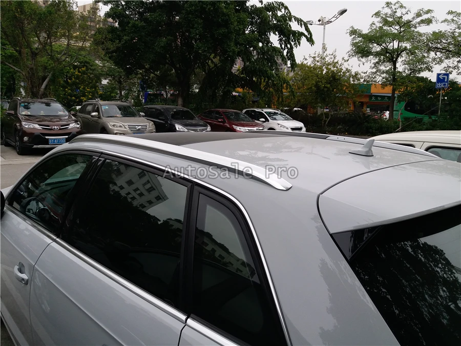 Для A3 8V 2016 2017 2018 алюминиевый сплав серебра Топ рейлинги Rack Боковые стержни