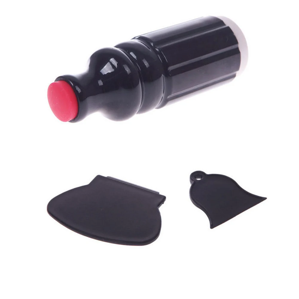 Штамп с двойной головкой и скребок для ногтей 3 шт. | Красота здоровье