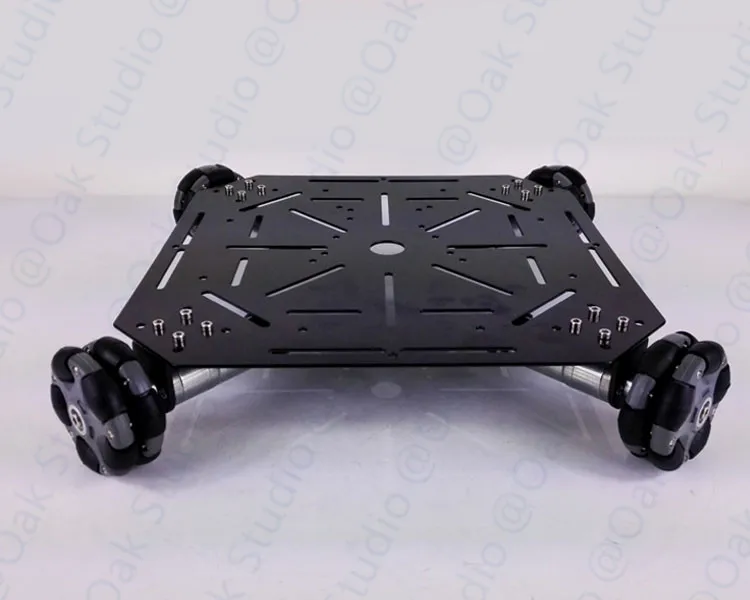 One Board 25Motor MT200 4WD Omni колеса робот шасси автомобиля, рама из нержавеющей стали. Двигатель большой мощности. Для DIY игрушечного автомобиля. Owi робот соревнования - Цвет: One Board 25Motor