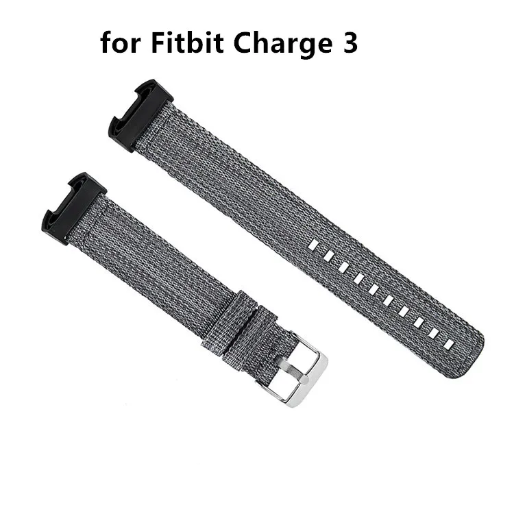 Высококачественный нейлон для Fitbit Charge 3 умный сменный браслет наручных часов плетеная холщовая ткань ремешок для часов Ремешок для Fitbit Charge 3