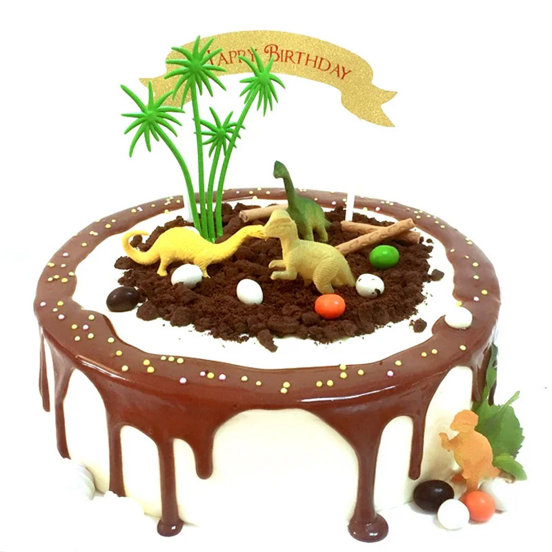 16Pcs/Set Jungle Dinosaur Board Game For Children Creative Cake Baking Decoration Toy Funny Games|Настольные игры| |
