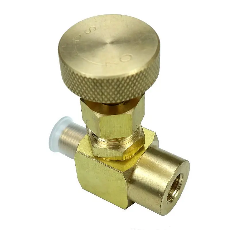 

Медный игольчатый клапан 600 psi 1/8 "NPT Мужской * 1/8" Женский NPT