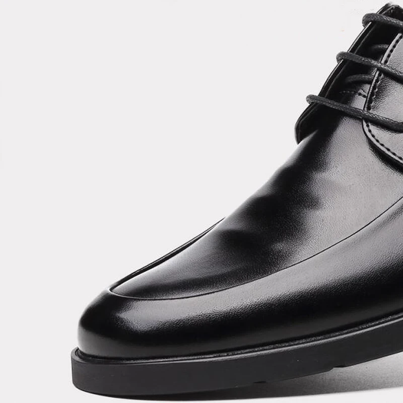 Мужские модельные туфли размера плюс мужская деловая обувь в британском стиле из