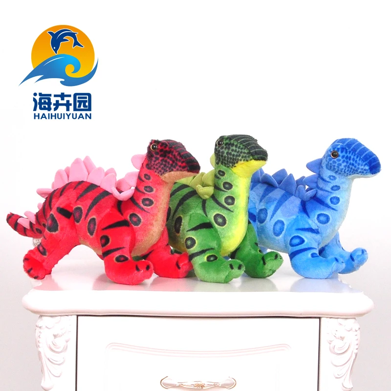 

Candice guo plush toy stuffed doll cartoon animal dinosaur model stegosaurus pillow cushion birthday gift Christmas present 1pc