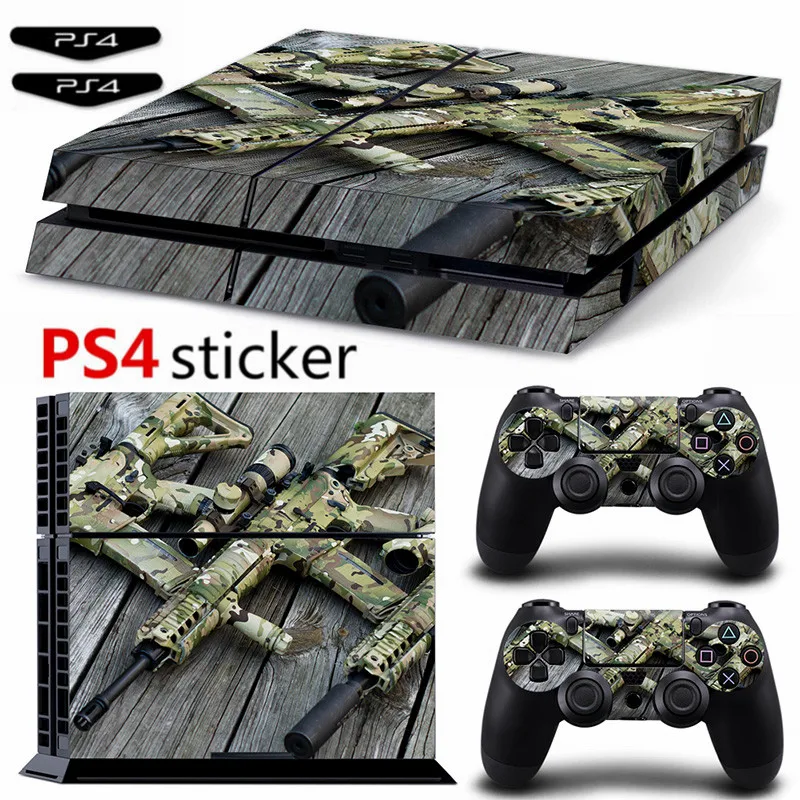 Камуфляжная пушка наклейка для Ps4 виниловая обложка PS4 консоль и 2