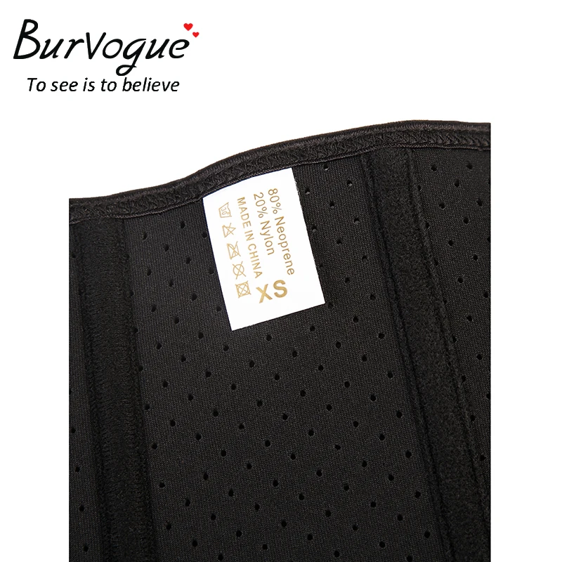 Burvogue, Женский Бюстье и утягивающий корсет, неопреновый корсет для тела, Корректирующее белье, для пота, сауны, 9 стальных костей, корсет под грудь, сексуальный