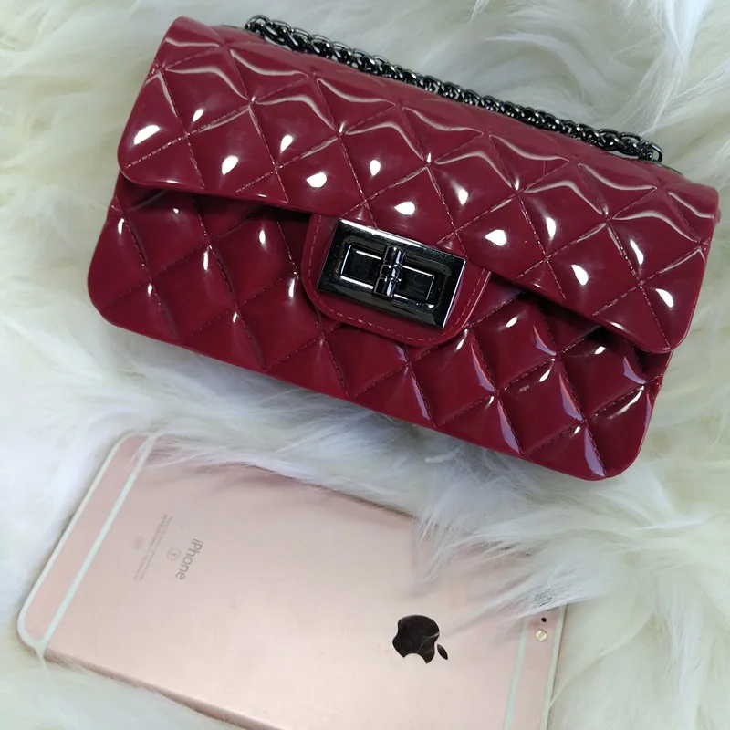 Женские сумки YESIKIMI прозрачные силиконовые через плечо с цепочкой|female handbags|handbag with