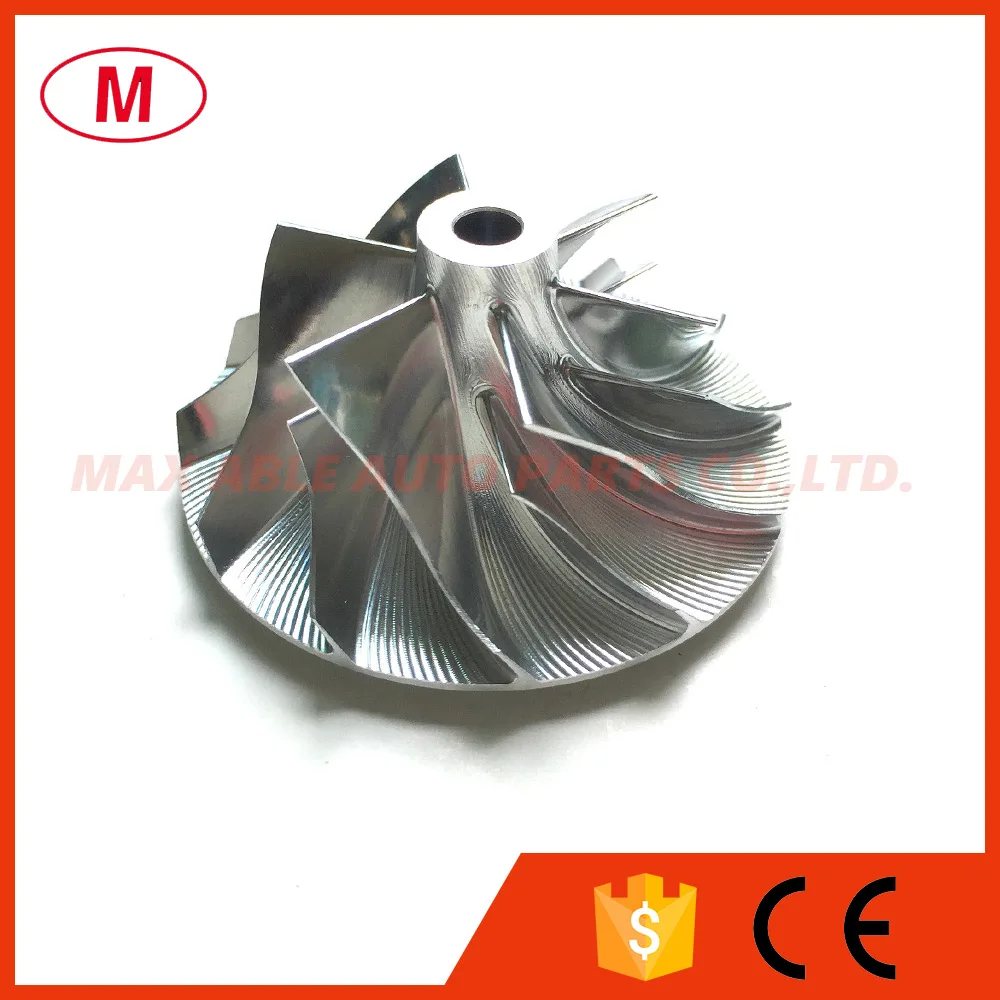 GT15-25 451584-0010 36 08/52 19 мм 6 + лезвий вперед турбо заготовка компрессор колеса/алюминий