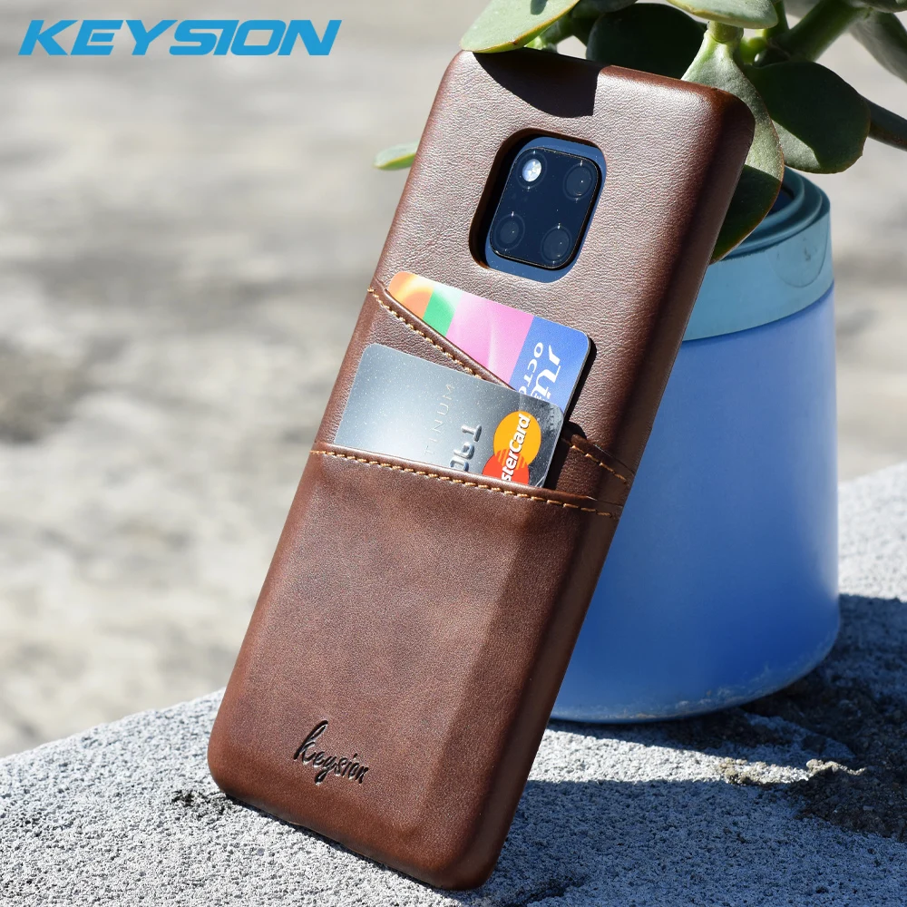 Чехол KEYSION для телефона Huawei Mate 20 Pro роскошный кожаный винтажный кошелек с