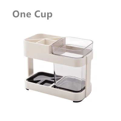 One cup Набор чашек для зубных щеток для ванной комнаты, подставка для зубных щеток, полка для зубных щеток, аксессуары для ванной комнаты - Цвет: One cup