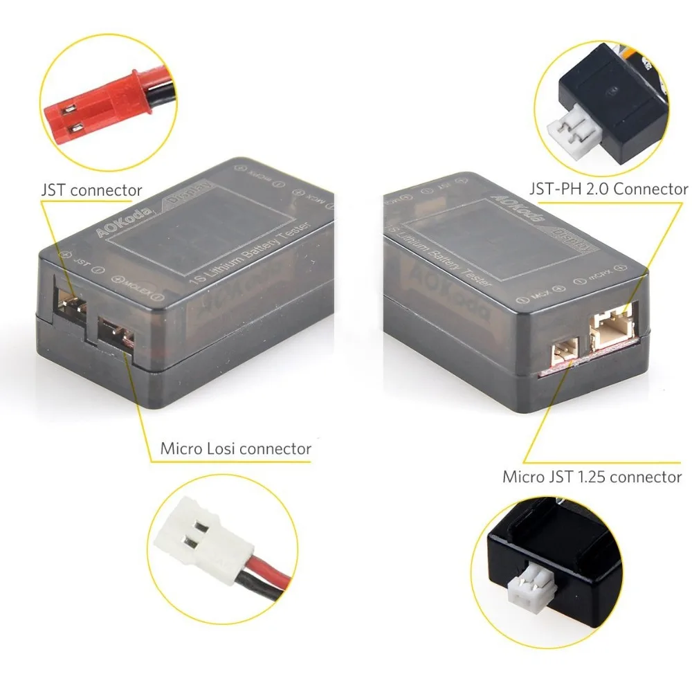 AOK-041 1S LiPo Батарея Напряжение контрольно-измерительный прибор для миниатюрных