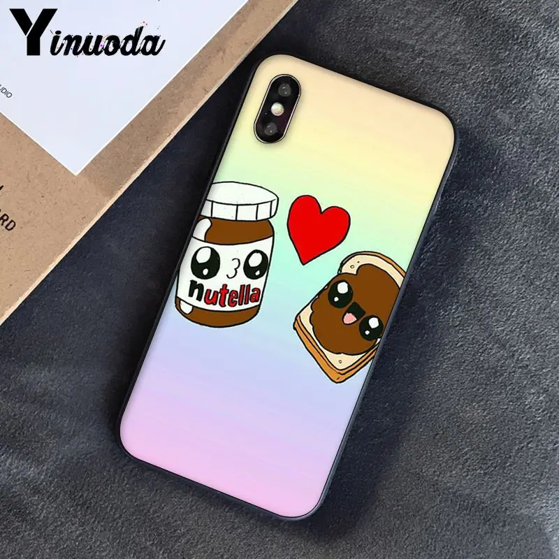 Чехол Yinuoda funny food Chocolate Nutella PhoneCase для iphone SE 2020 5 5Sx 6 7 7plus 8 8Plus X XS MAX XR 10 | Мобильные