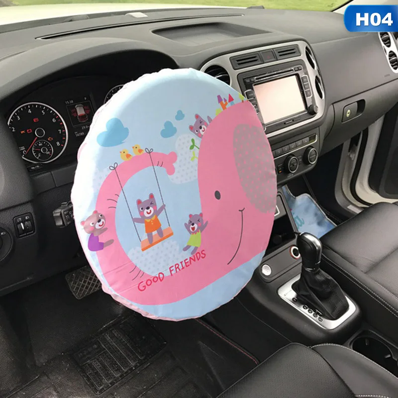 4 Против пригорания защита автомобиля солнцезащитный крем Авто Руль крышка защита от солнца тенты тепла 38 см Диаметр - Название цвета: 4
