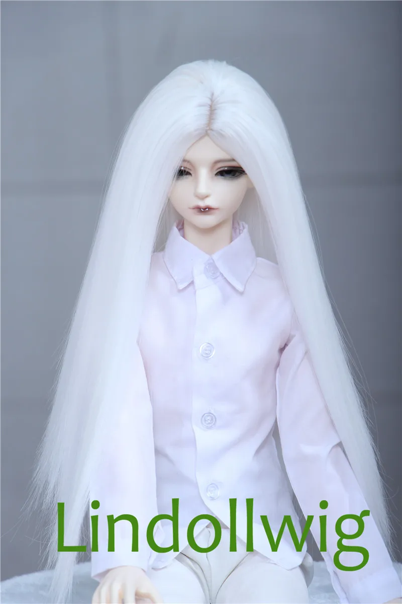 1/3 1/4 1/6 BJD парик Pullip Dal DD SD LUT Dollfie кукла 6-7 7-8 8-9 дюймов длинный белый | Игрушки и хобби