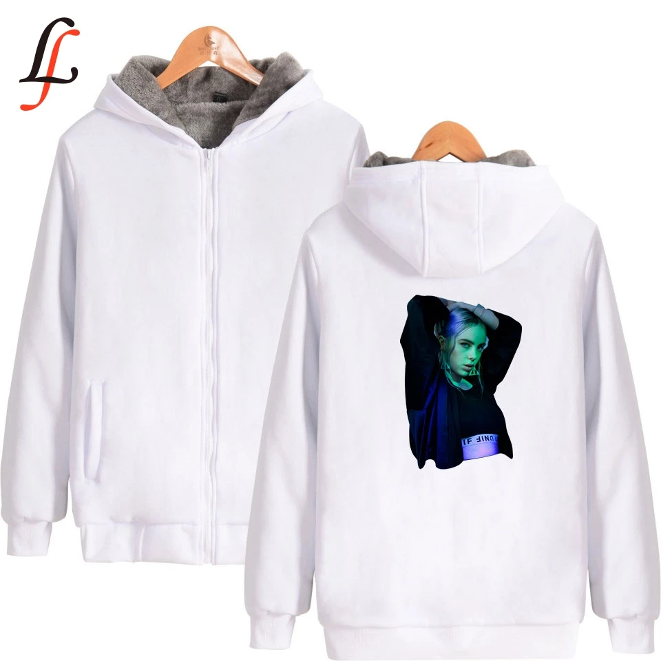 Billie Eilish/толстая толстовка с капюшоном очень теплое пальто зимняя куртка на