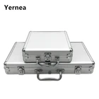 Высококачественный портативный чемодан Yernea 100300, коробка для покерных чипов, нескользящий коврик, алюминиевый чемодан, коробка для техасских игральных карт
