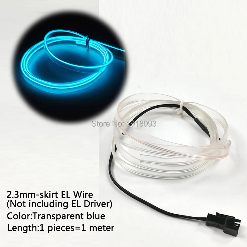 Дешево! Светодиодная лента EL Wire гибкий неоновый светильник 2 3 мм юбка 1 метр