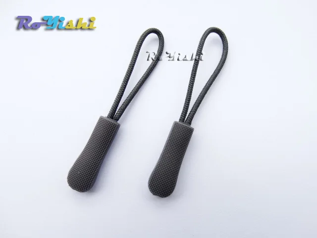 100pcs Zipper Pulls Cord Rope Ends Lock Zip Clip Buckle Gray For Paracord Accessories/ Backpack/Clothing | Дом и сад