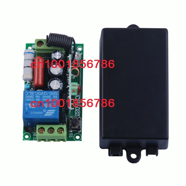 Free Shipping 220V 1CH(channel) 10A Wireless Remote Switch main board Receiver Learning code 315Mhz/433Mhz optional | Обустройство