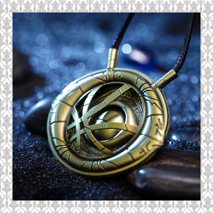 Большое количество д-р доктор странная бронзовая подвеска глаз ожерелье