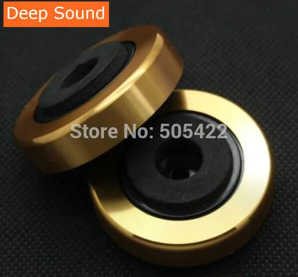 4pcs/lot Speaker Generic Isolation Feet Pad Stand Aluminum Plastic 45*15mm | Электроника