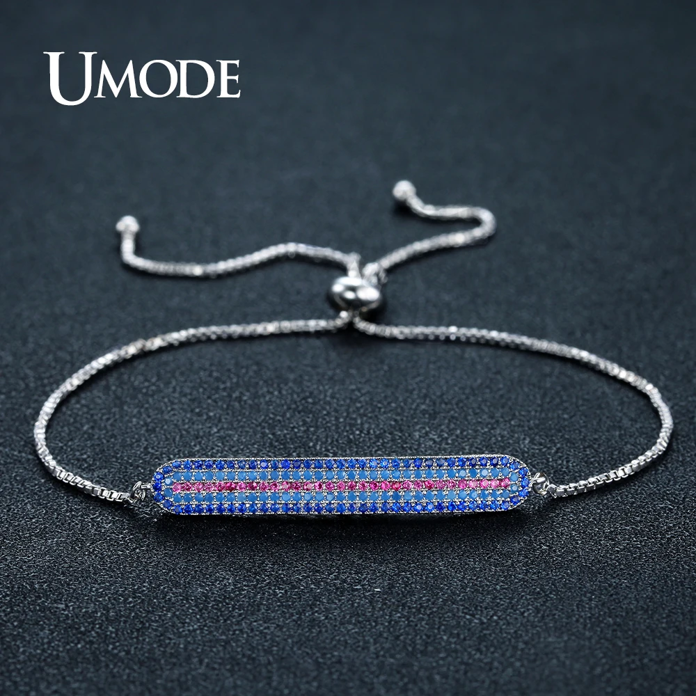 UMODE новый дизайн длинные шармы красочные Австрийские Стразы цепи и звеньев