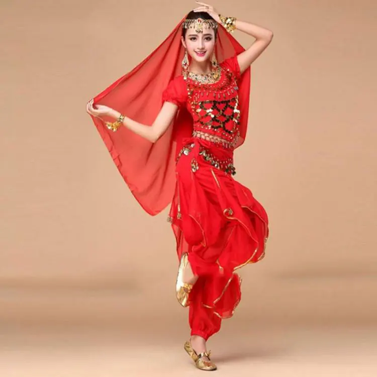 Indian Dance Costumes Sets Stage Performances Dress Orientale Belly Costume Set For Women A Oriental | Тематическая одежда и