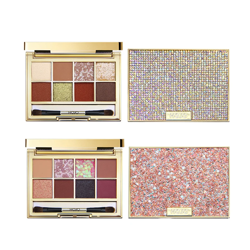 

Shinny Diamond Drill EyeShadow Palette 8colors Matte Shimmer Glitter Waterproof Eyeshadow Powder Eyes Makeup Charming Cosmetics