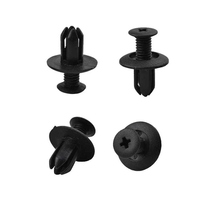 

Fender Fastener clips Plastic Cars Accessory Bumpers Trims Replacement Black Decor 100pcs 8mm Rivet Cover