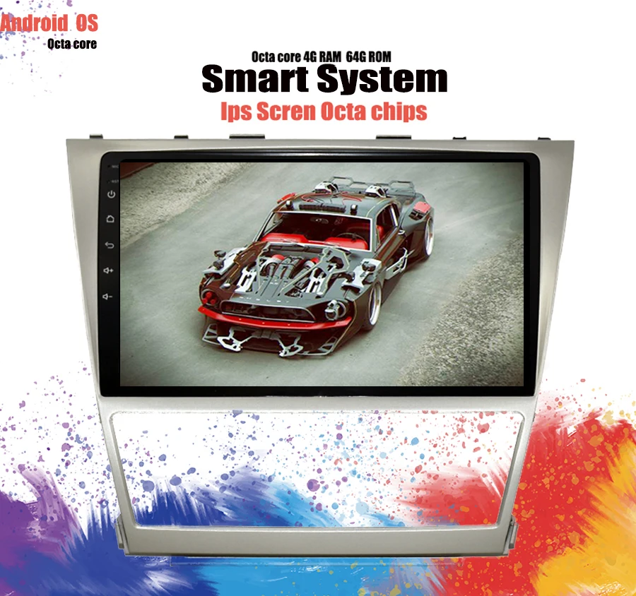Android 10 0 Octa Core 1 &quotАвтомобильный dvd плеер для Toyota Camry 2008 2011 GPS Navi поддержка dab +