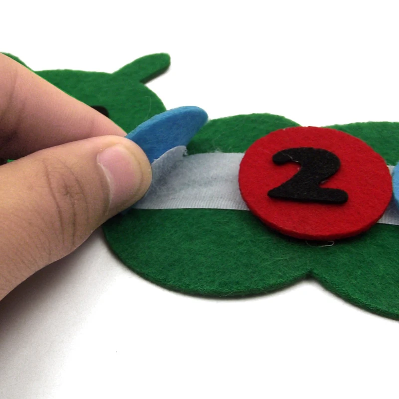 Cute Caterpillar Math Toys Teaching Kindergarten Manual DIY Weave Cloth Early Learning Education Montessori Toy | Игрушки и хобби