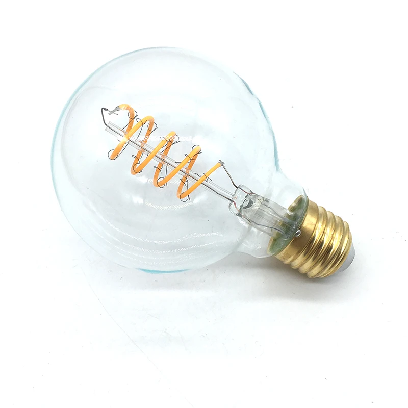 Мягкие светодиодные лампы накаливания G80 с регулируемой яркостью 4 Вт круглые