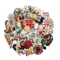 2021 new 50pcs one punch man stickers for snowboard laptop luggage car fridge diy styling vinyl home decor pegatina