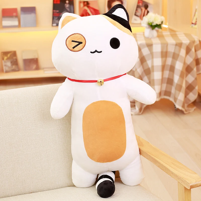 80 см Neko Atsume плюшевая подушка Kitty Cat Прекрасный косплей мультфильм Мягкие плюшевые игрушки куклы Детский подарок на день рождения