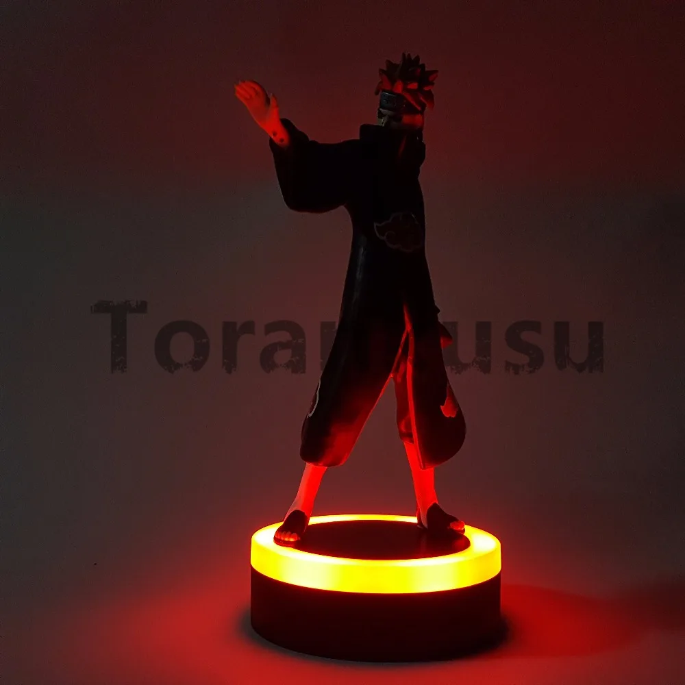 Наруто фигурка боль светодиодный светильник база ПВХ модель игрушки Аниме Uzumaki Наруто Shippuden фигурка боль набор