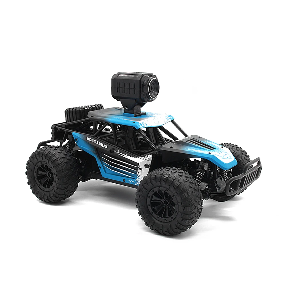 blue and camera 2,4G RC автомобиль высокоскоростной Электрический внедорожный мобильный телефон Wifi контроль связи с камерой высокой четкости детские подарки TSLM1 - Цвет: blue and camera