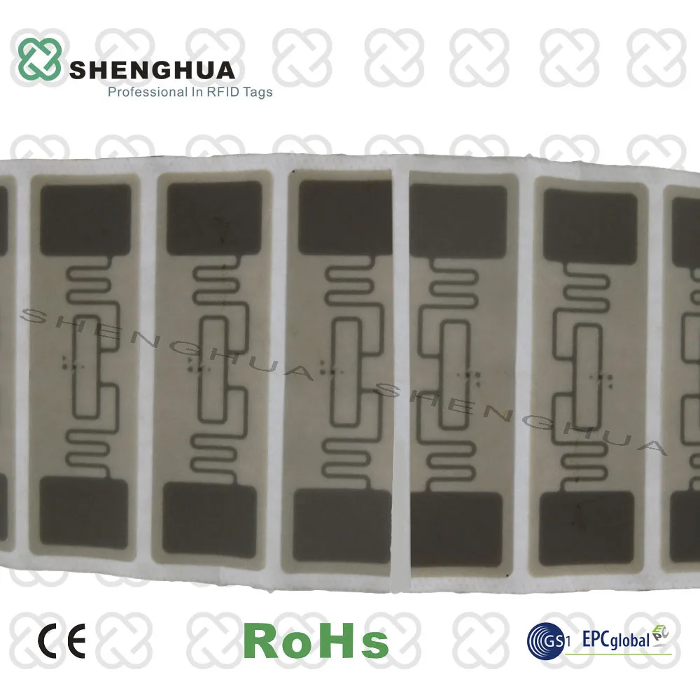 10 шт./упак. чистый рулон наклеек Низкая Цена Этикетка UHF Пассивная RFID этикетка