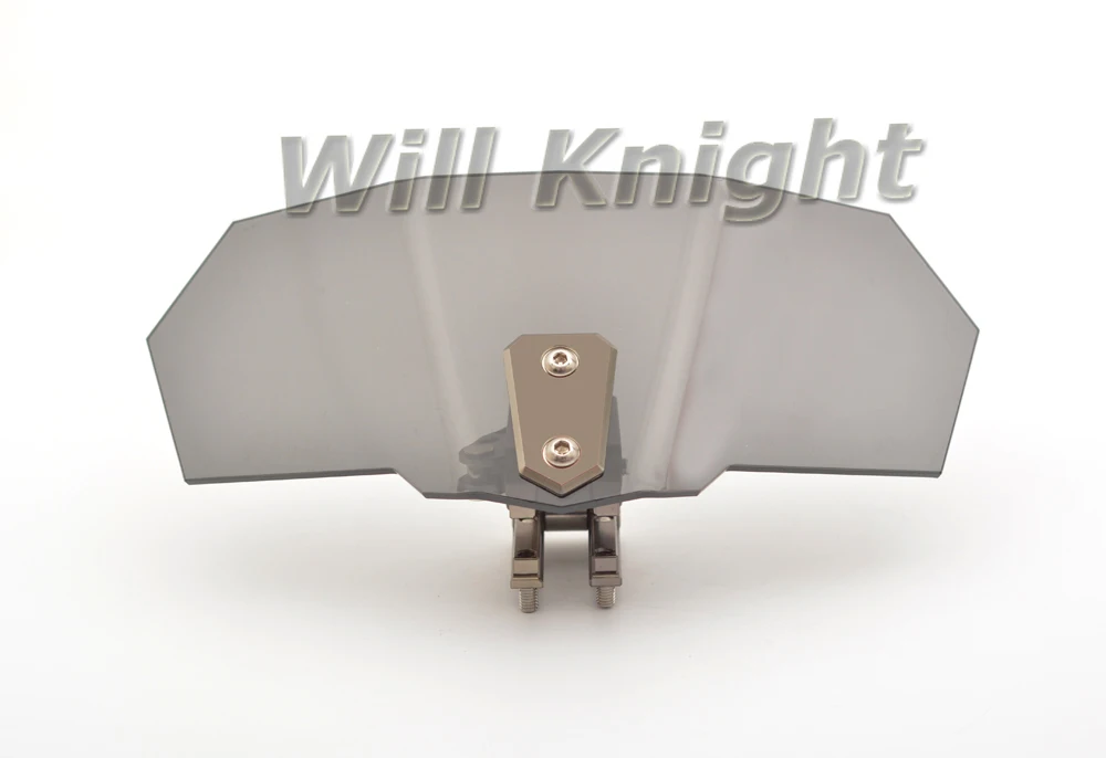 Универсальный воздушный поток Регулируемый ветровое стекло серый алюминиевый