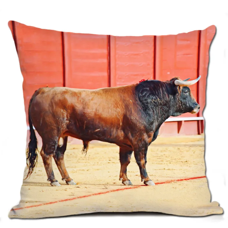 Чехол на подушку Animal Bull креативный чехол для бульдога офиса гостиной 45x45 см