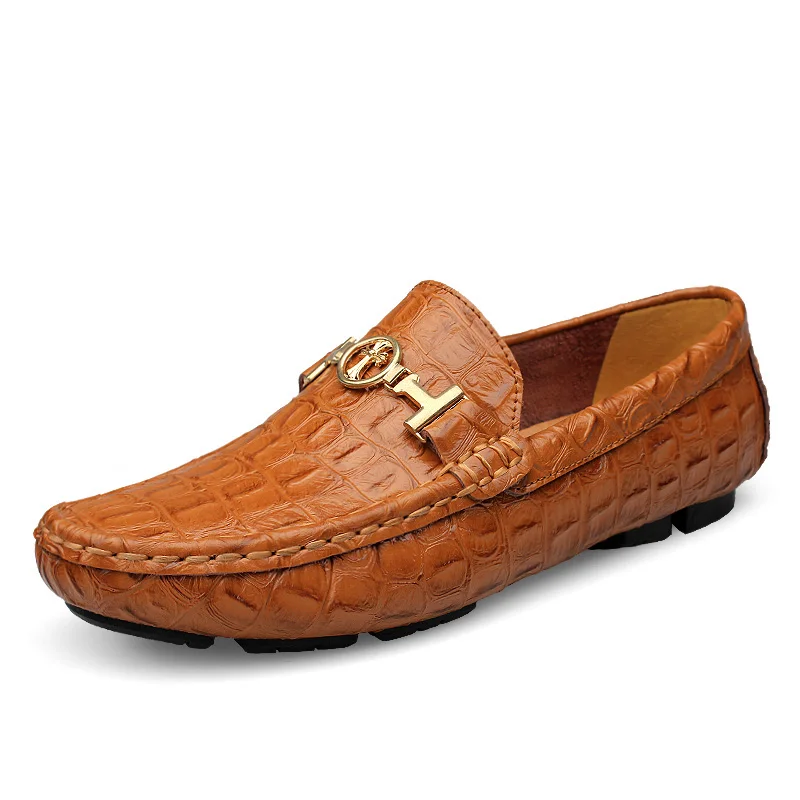 JKPUDUN British Style Mens Driving Shoes Luxury Brand Penny Loafers Designer Boat Men High Quality Black Big Size 38-50 | Обувь
