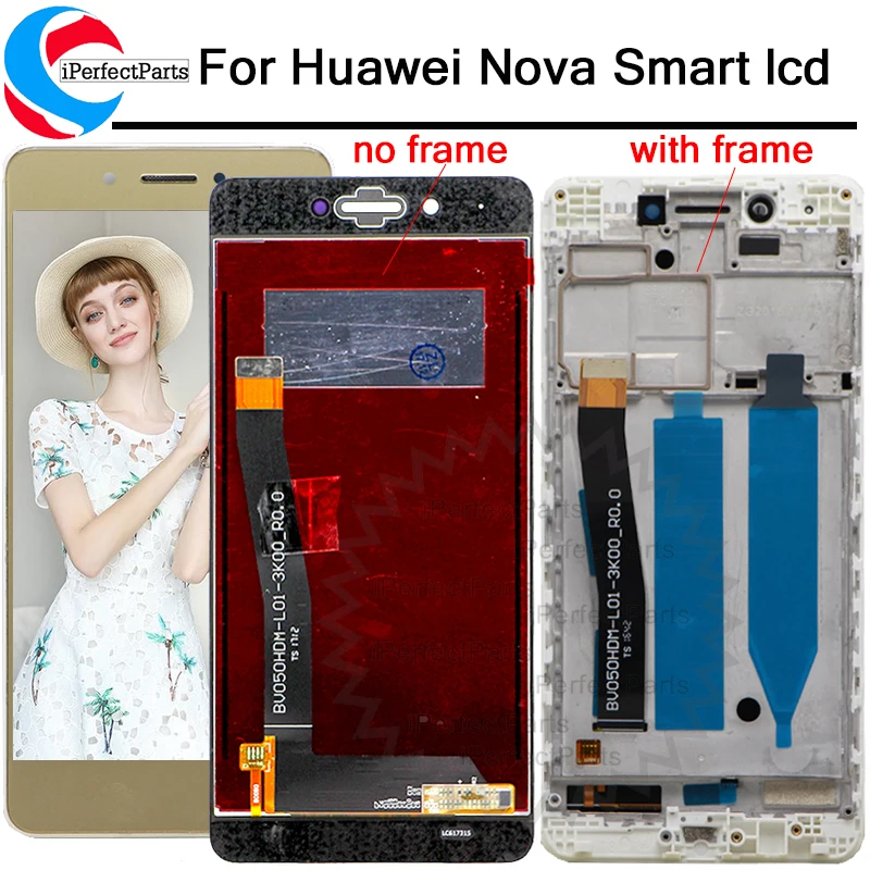 5 0 &quotПолный ЖК дисплей для Huawei Nova Smart с дигитайзером сенсорного экрана и рамкой