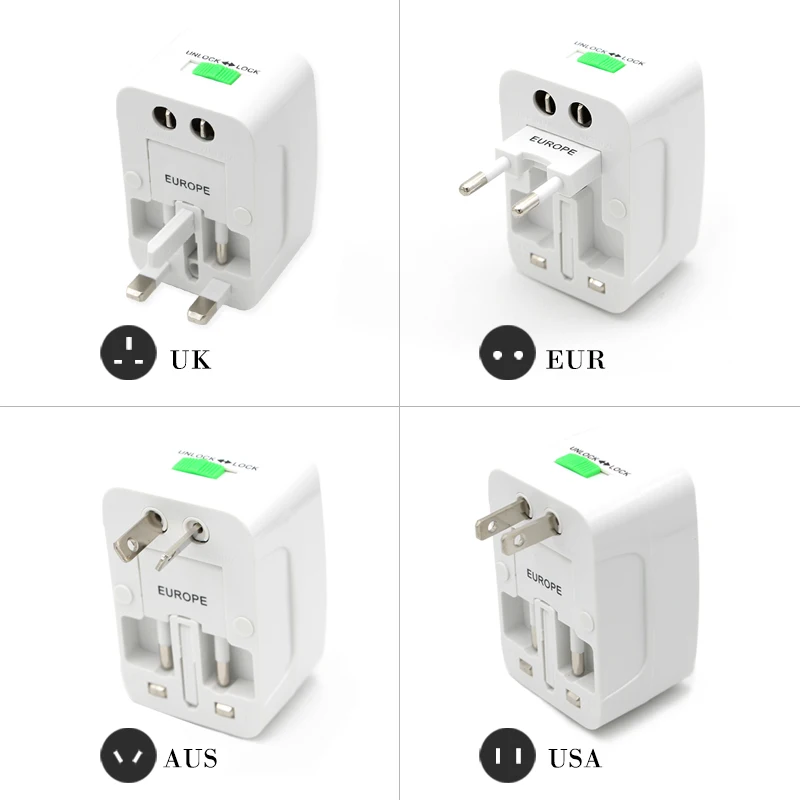 Универсальное зарядное устройство с USB портом порт для зарядки|Адаптеры розеток|
