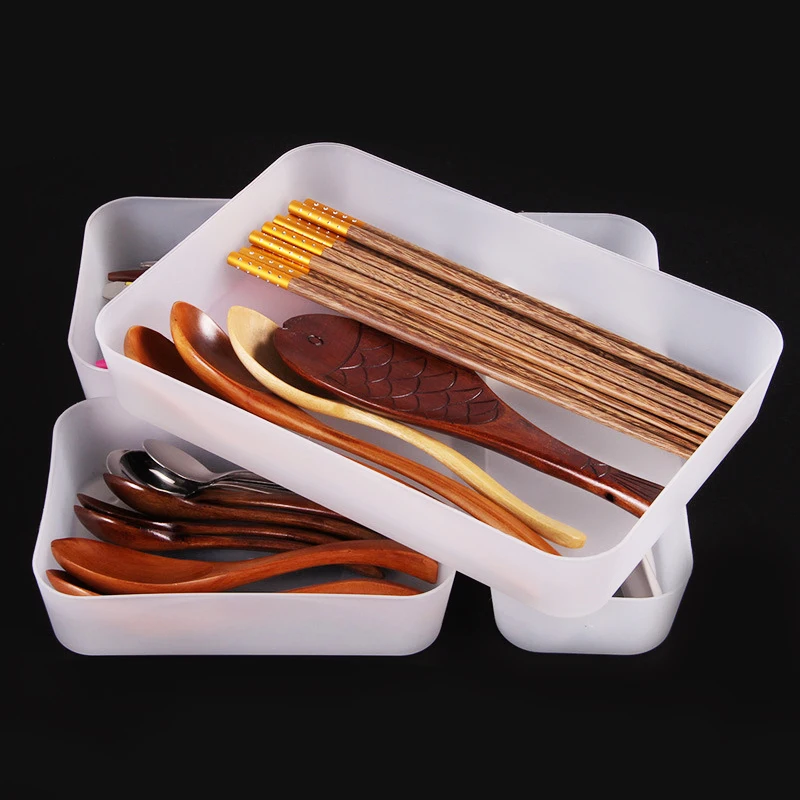 Adjustable Kitchen Drawer Organizer Plastic Box Makeup Organizer Casket Jewelry Box Underwear Organizer Food Container
