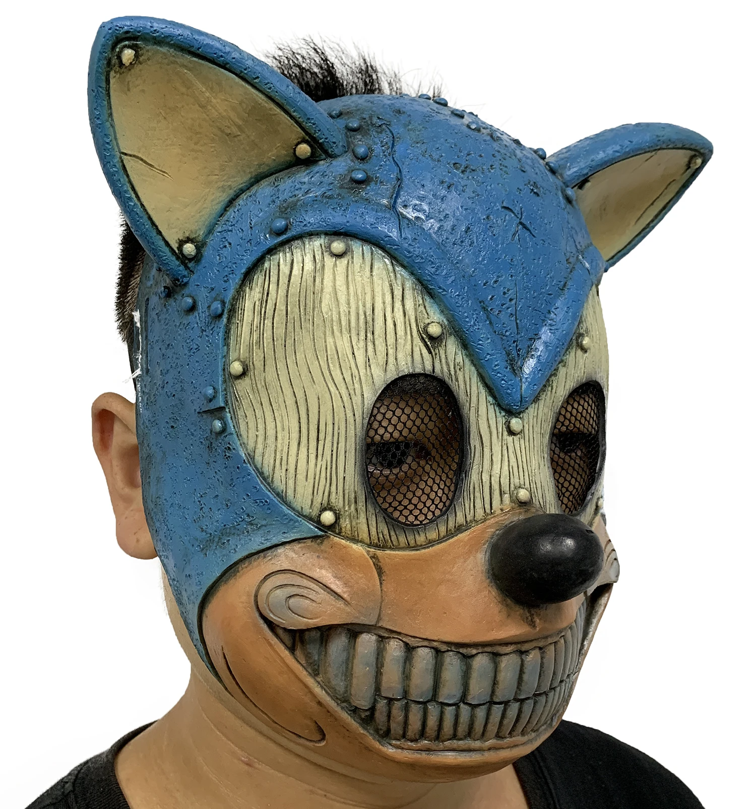 Face Licking Mouse Fox Full Face Mask Halloween Party Large Show Mask Headdress Halloween Cartoon Mask