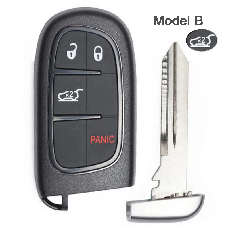 KEYECU 433 МГц 4A PCF7953M чип GQ4 54T 2 + 1/ 3 4 1 5 кнопки дистанционный смарт ключ брелок для Jeep
