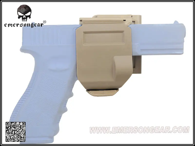 Модели cp кобура для GLOCK 17/22/Гавайская гитара 23 тактический для страйкбола и пейнтбола Охота Стрельба Roto правшей Оружейная кобура BK/светло-коричневый/FG - Цвет: TAN